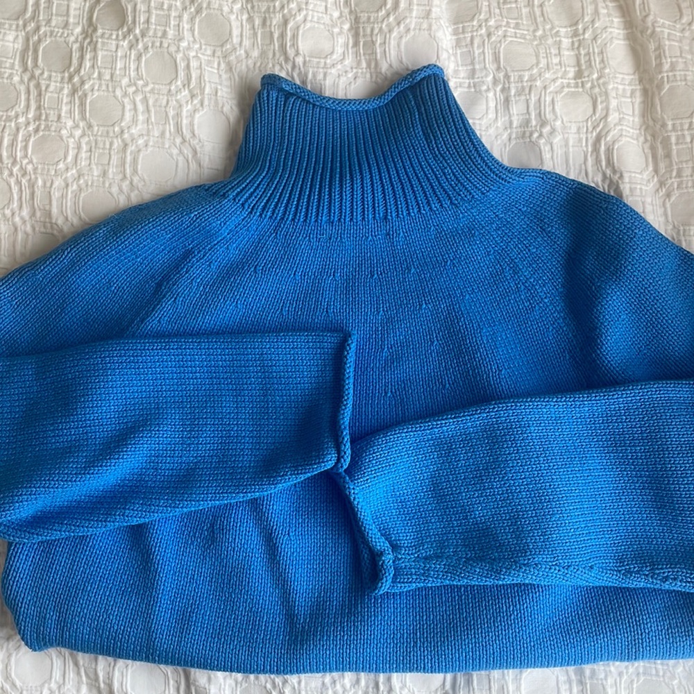 J Crew Blue Fisherman’s Sweater